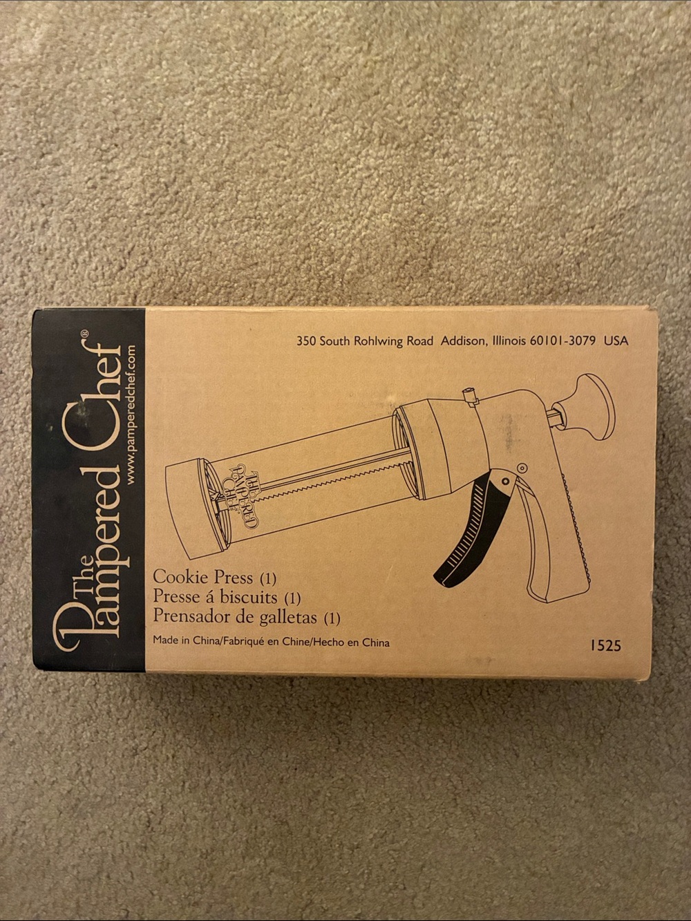 Vintage The Pampered Chef Cookie Press